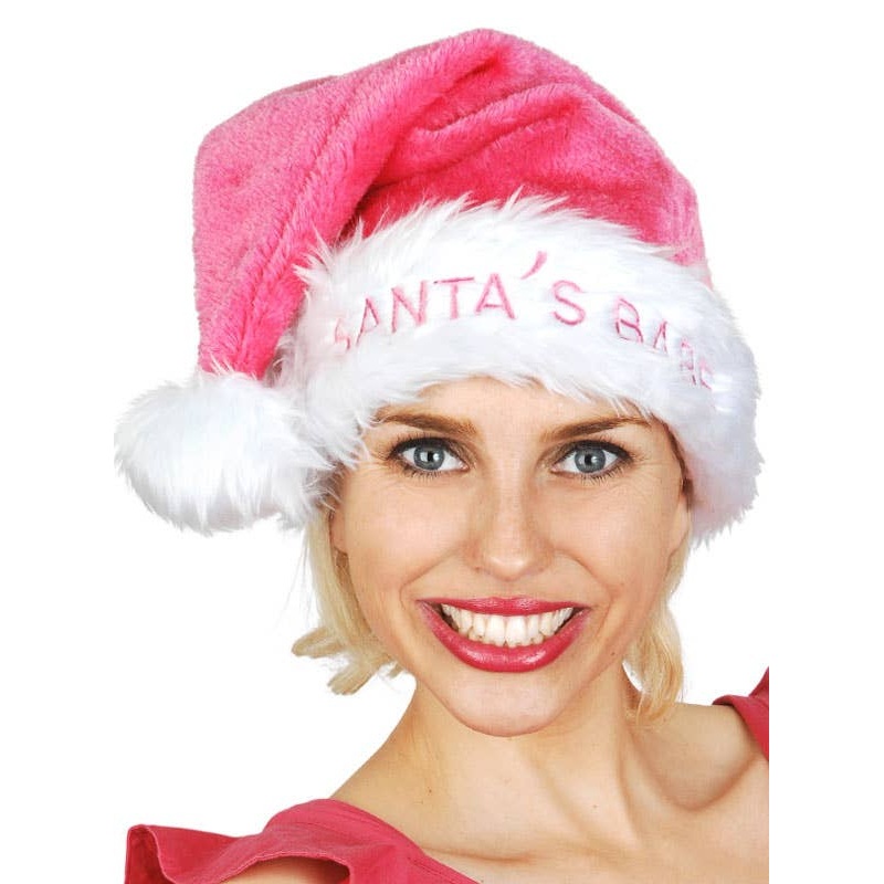 Santa’s Babe Pink Christmas Hat