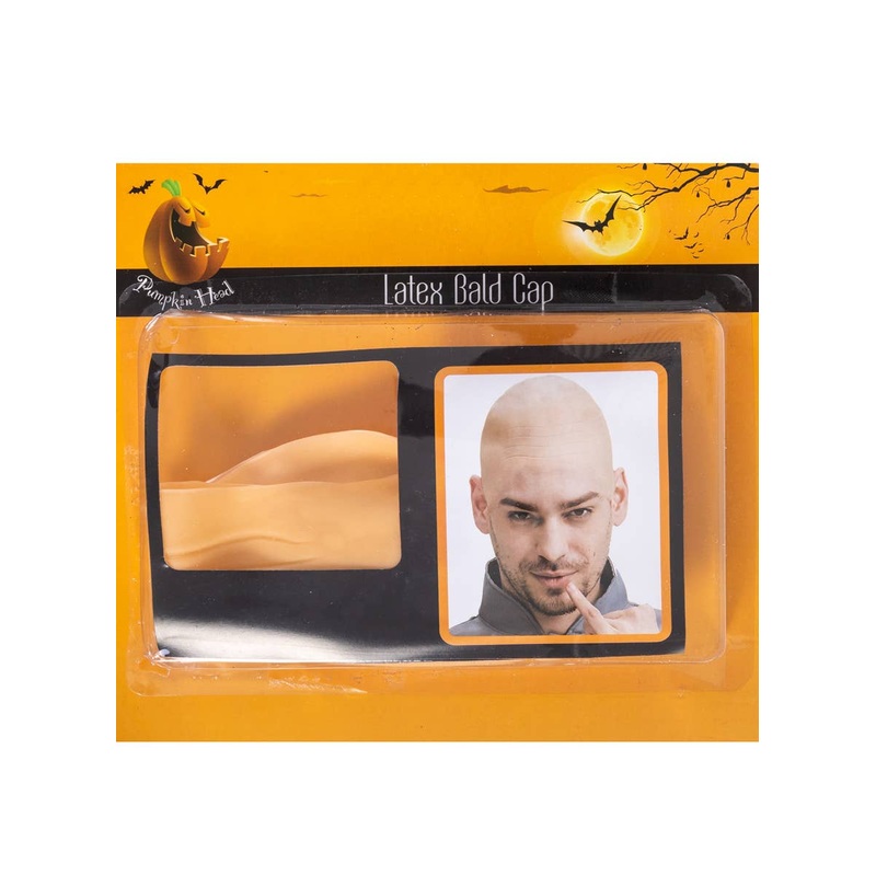 Dr Evil Inspired Rubber Latex Bald Cap Costume Accessory