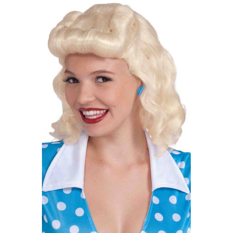 Retro Womens 1940s Blonde Costume Wig
