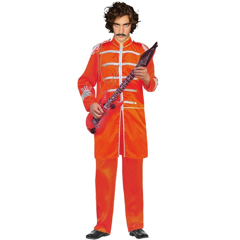 1960s Red Sergeant Peppers Mens Beatles Costume Large