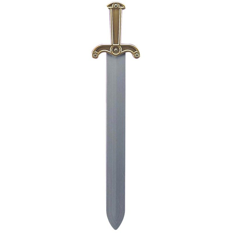 Ancient Rome Long Costume Sword With Gold Handle