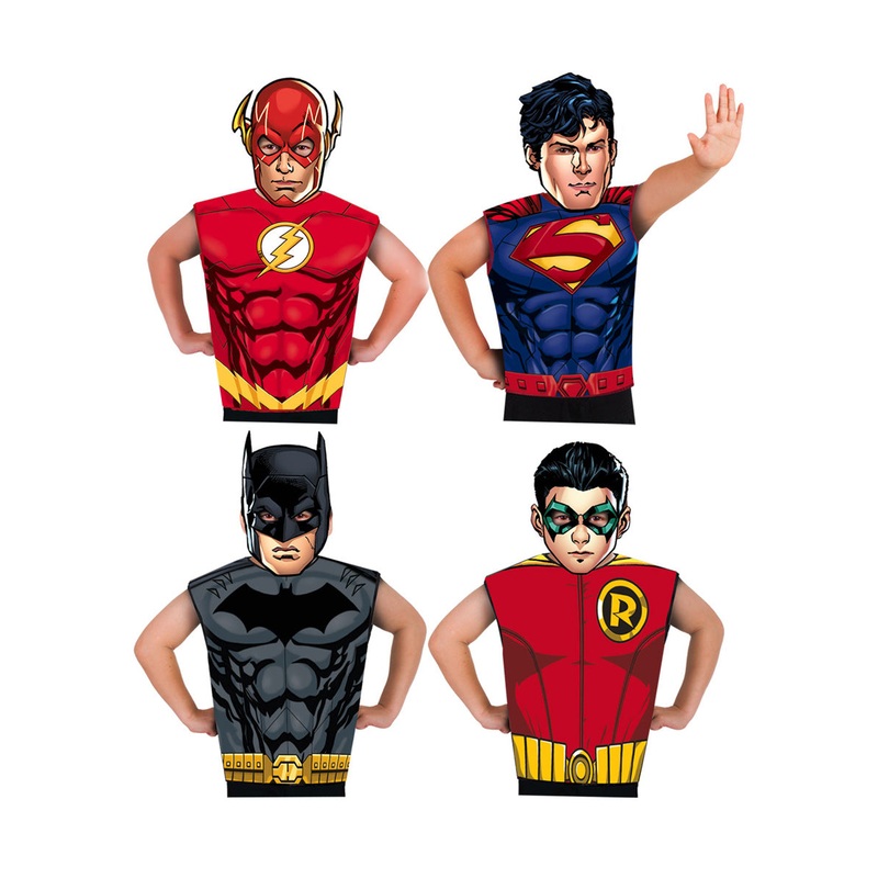 DC Comics Boys 32 Pack Party Time Dress up Costumes 3-5