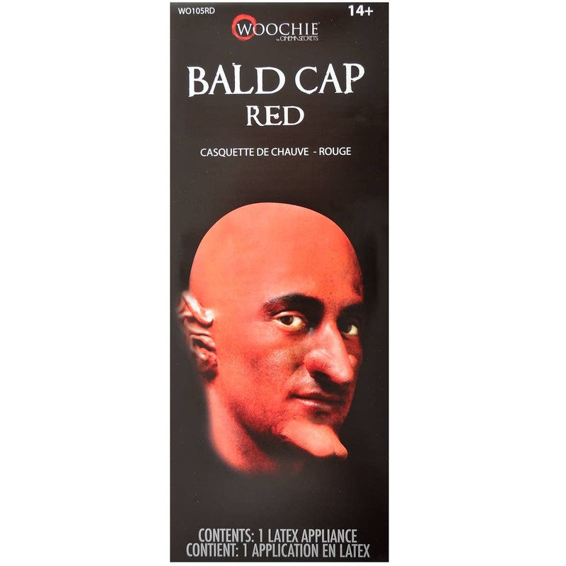 Latex Red Bald Cap Special FX Prosthetic