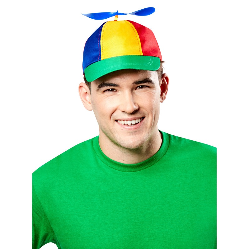 Nerdy Adults Rainbow Propeller Costume Hat