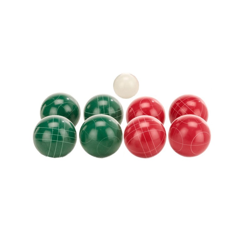 Resin Red and Green Bocce Balls Set