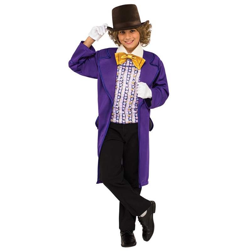 Willy Wonka Deluxe Boys Book Character Costume 3-5