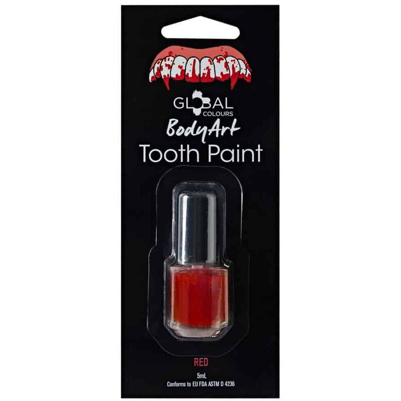 Brush On Red Tooth Paint Makeup
