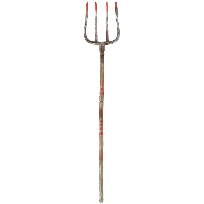 Bloody Pitchfork Halloween Costume Weapon