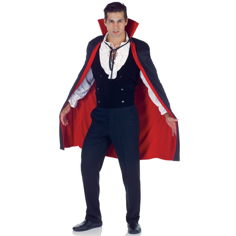 Vampire Red and Black Halloween Costume Cape