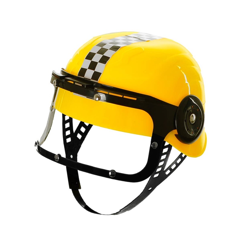 Bright Yellow Speed Racing Kids Costume Helmet