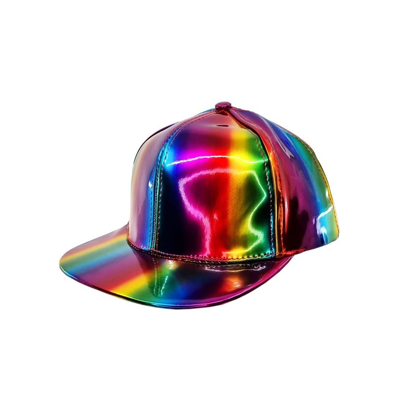 Metallic Rainbow Back To The Future Style Costume Hat