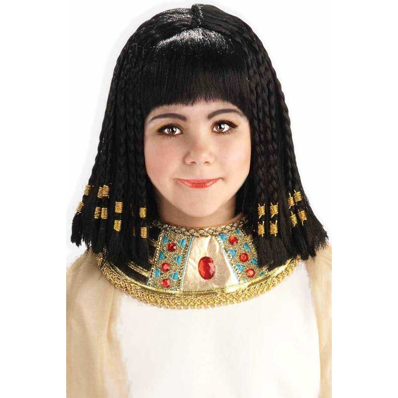 Queen Cleopatra Girls Costume Wig