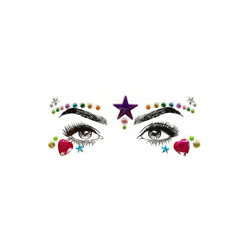 Diamond Daze Pride Star Stick On Festival Jewels