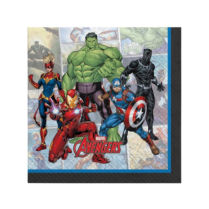 Marvel Avengers Powers Unite 16 Pack Lunch Napkins