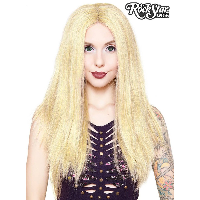 Premium Lace Front Long Straight 24″ Womens Light Blonde Mix Wig