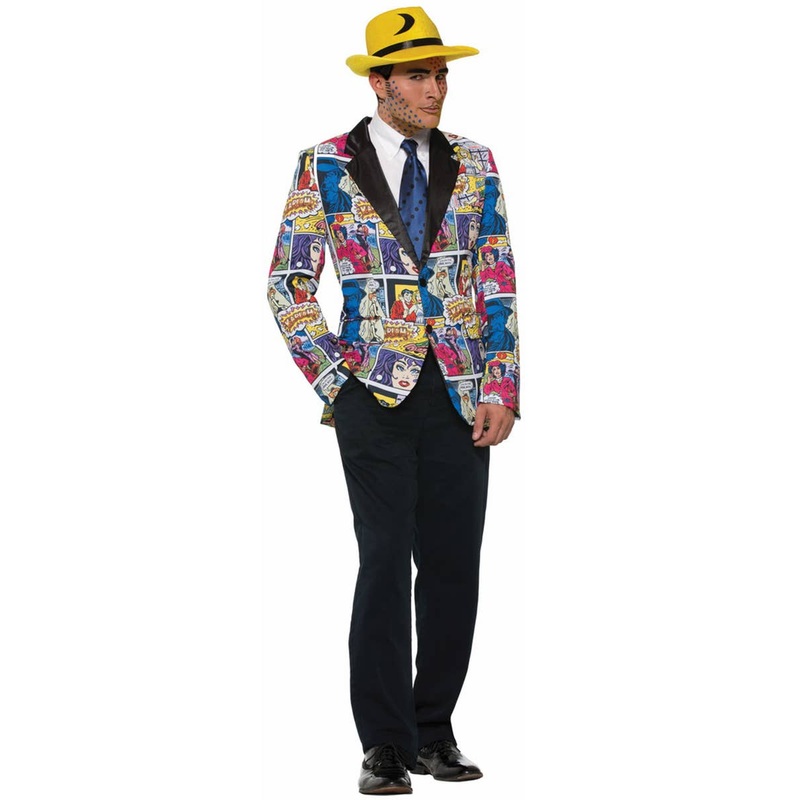 1950s Pop Art Comic Mens Costume Jacket Standard