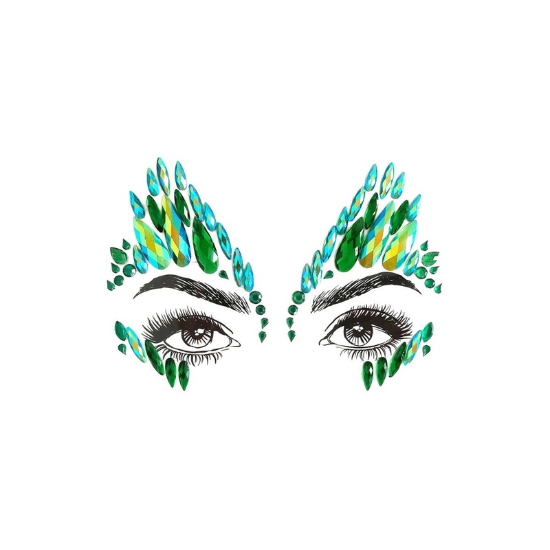Diamond Daze Poison Ivy Stick On Festival Jewels