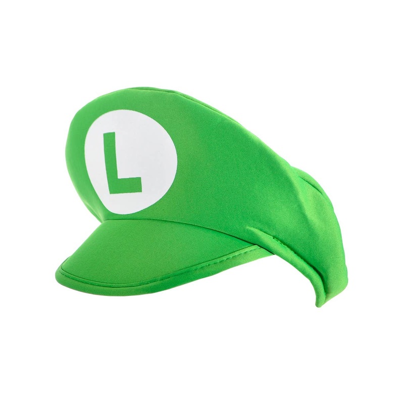 Plush Green Gaming Plumber Costume Hat