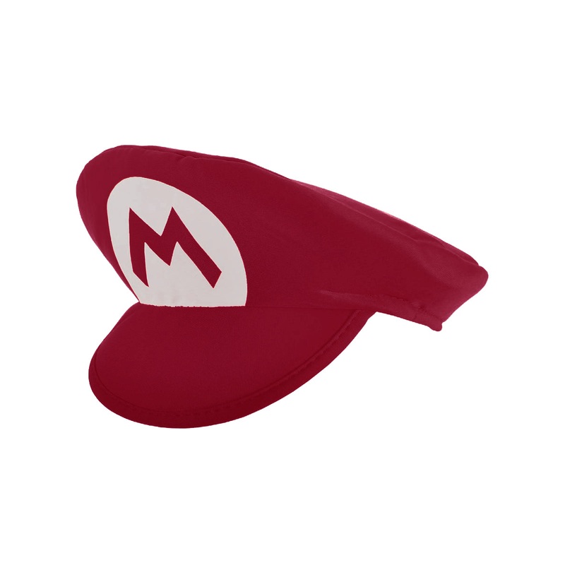 Plush Red Gaming Plumber Costume Hat