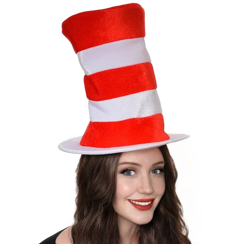 Plush Striped Cat in the Hat Book Week Costume Hat