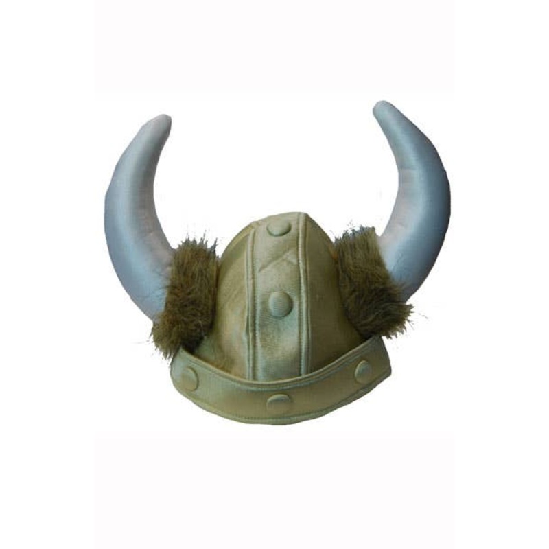 Plush Viking Warrior Costume Helmet