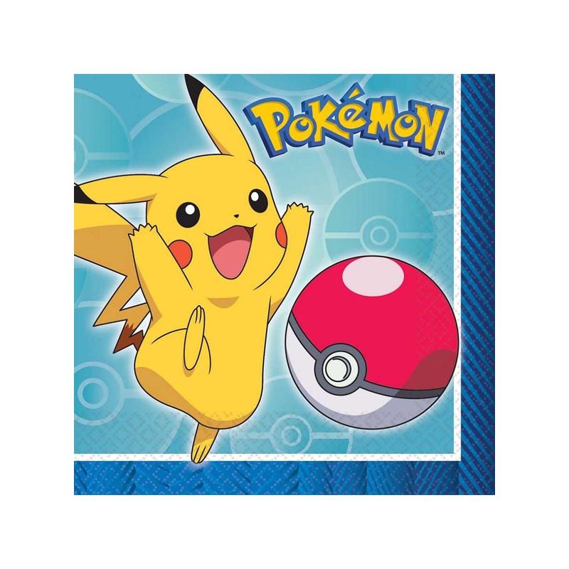 Pokemon 16 Pack Beverage Napkins