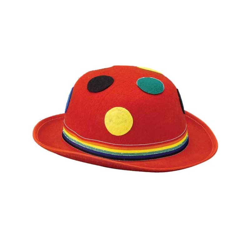 Polka Dot Red Clown Costume Hat
