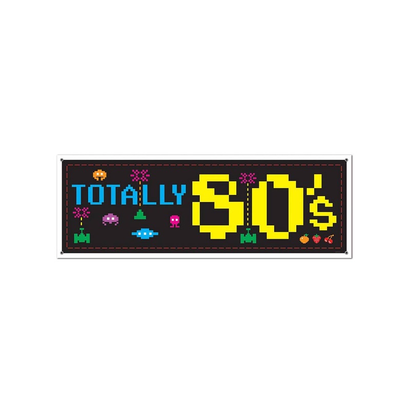 80s Banner Party Decoration