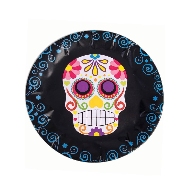 Day of the Dead 23cm Paper Party Plates – 8 Pack