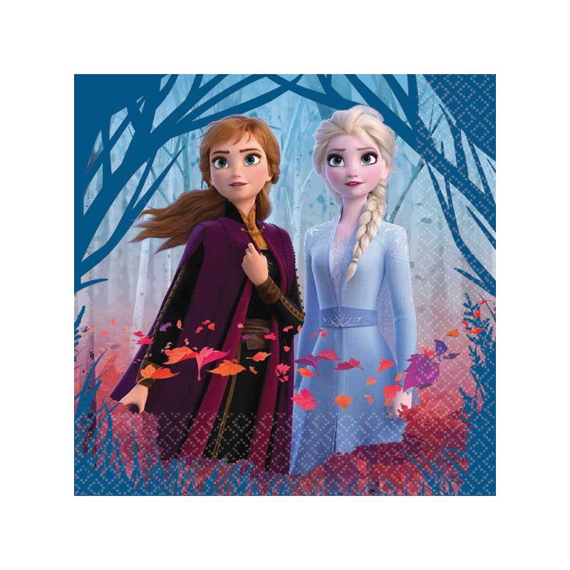 Frozen 2 Pack of 16 Square Lunch Napkins