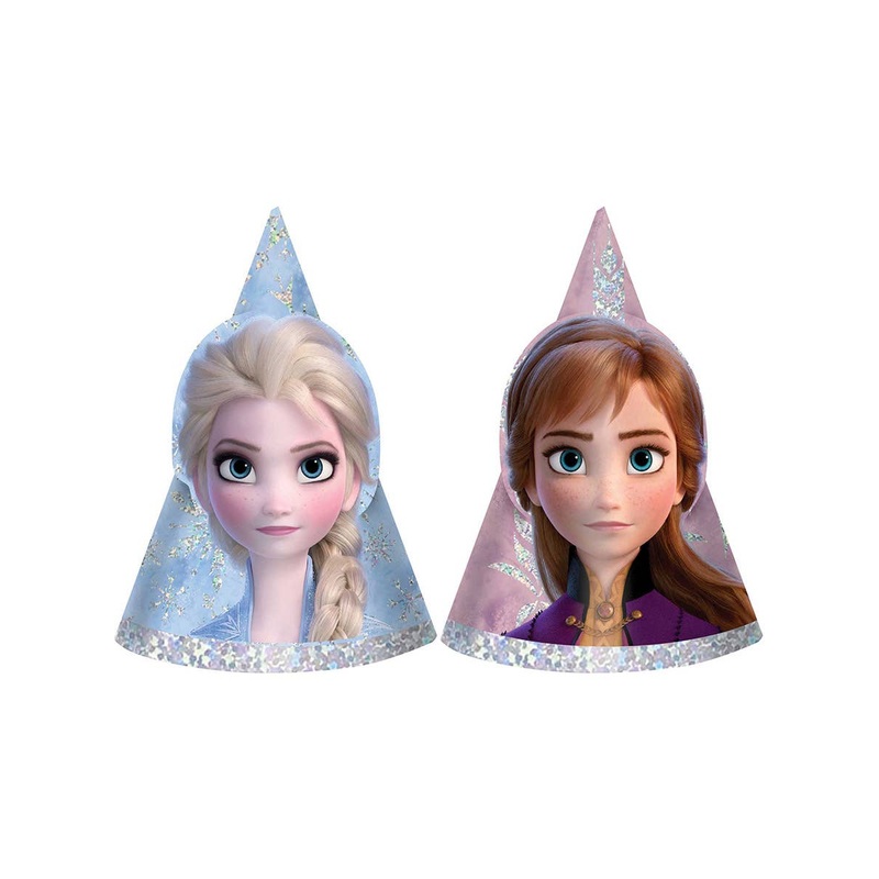 Frozen 2 Pack of 8 Paper Cone Party Hats