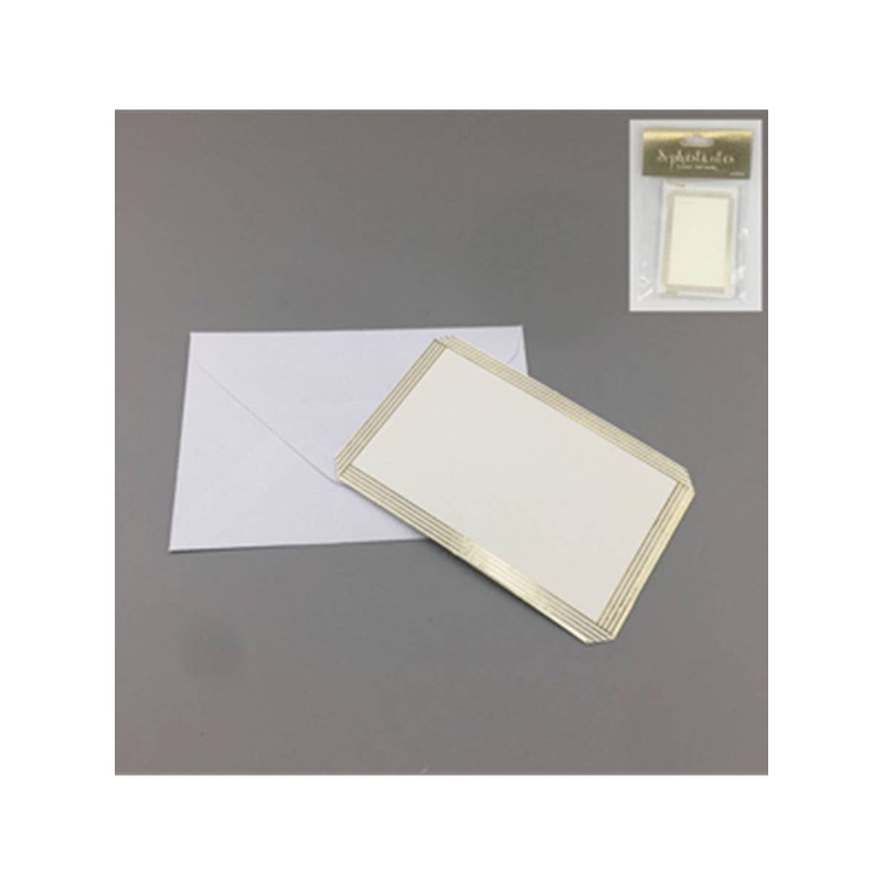 Gold Mini Blank Cards and Envelopes 3 Pack