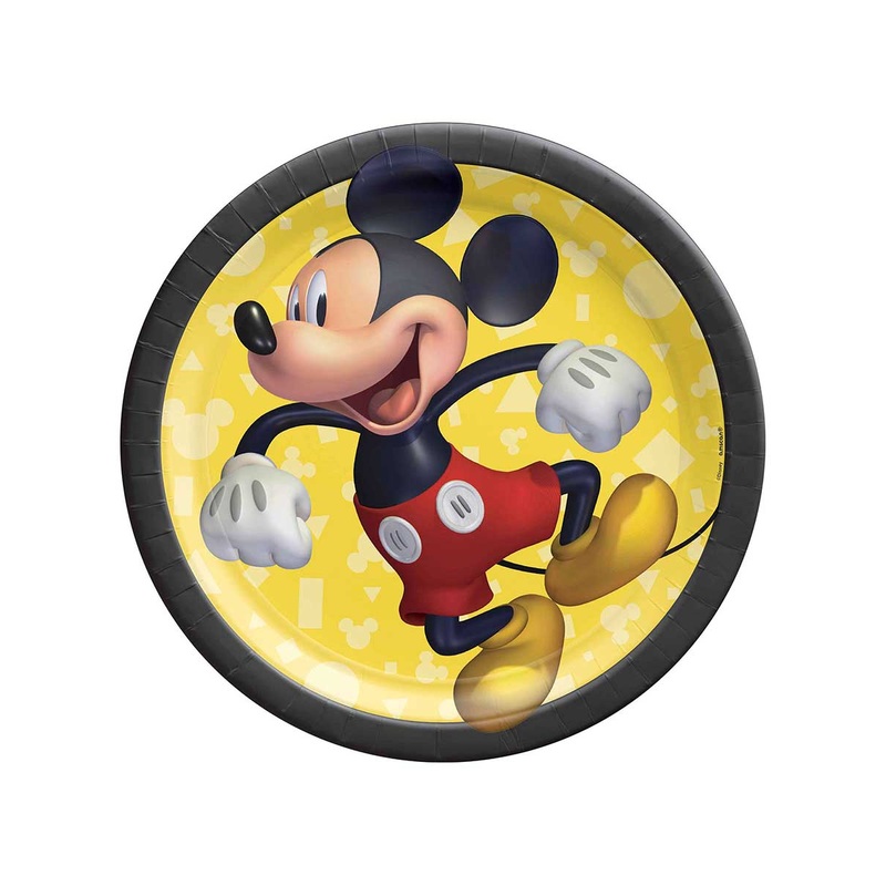 Mickey Mouse Forever 8 Pack Small 17cm Paper Plates