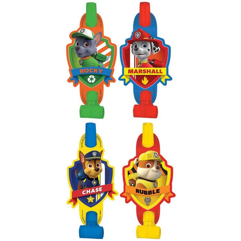Paw Patrol 8 Pack Blowouts Party Favours