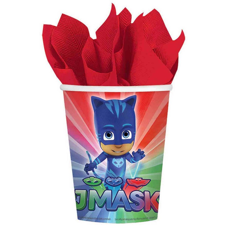 PJ Masks 8 Pack of 266ml Paper Cups
