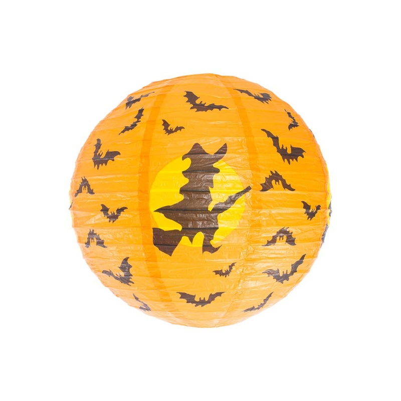 Witch and Bats Paper Lantern Halloween Decoration