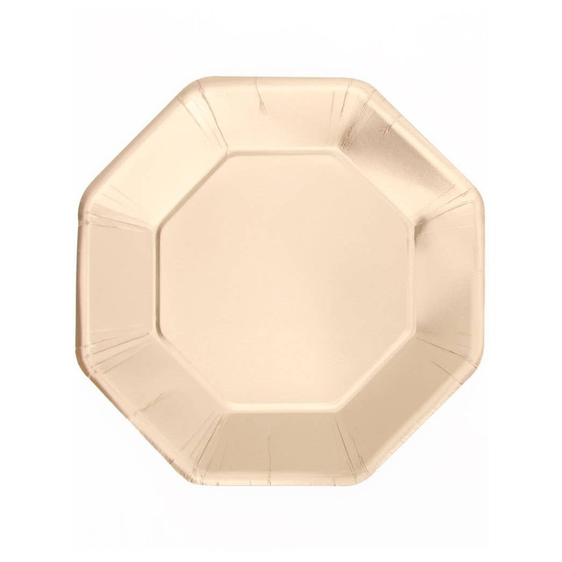 Gold Matte 12 Pack 23cm Paper Plates