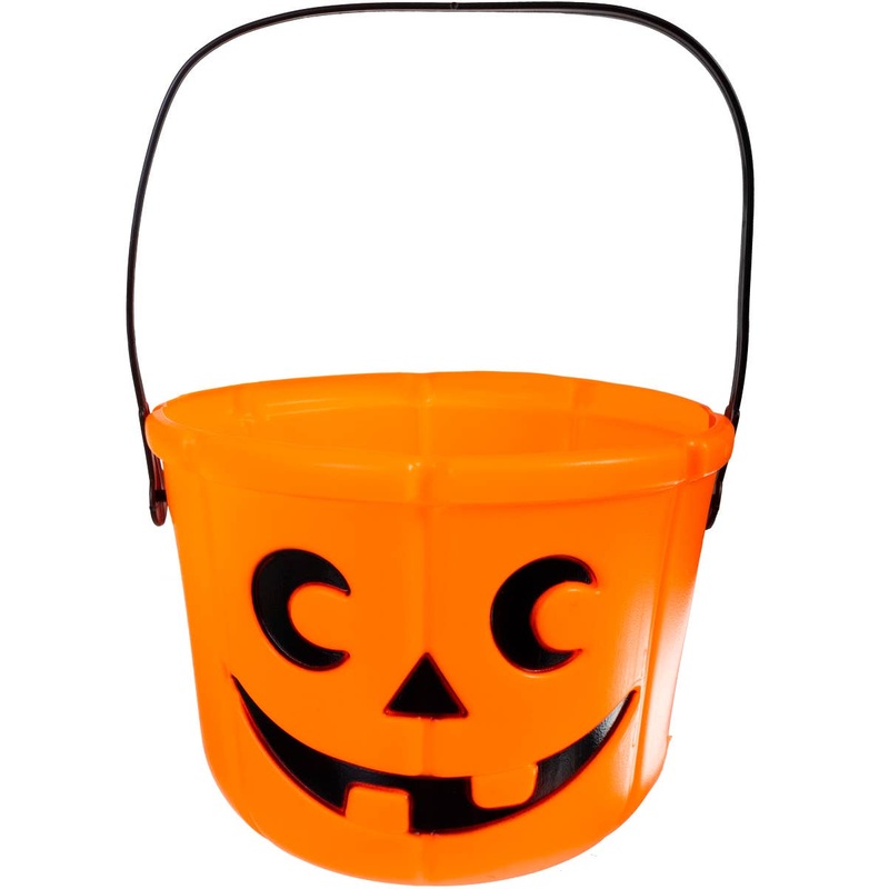 Jack O’ Lantern Orange Trick or Treat Candy Bucket