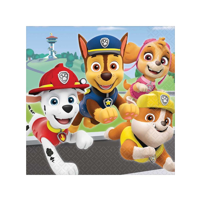 Paw Patrol 16 Pack Lunch Napkins