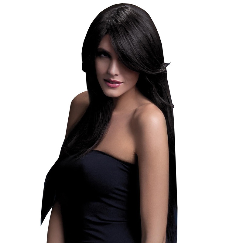 Amber Womens Long Dark Brown Heat Resistant Wig