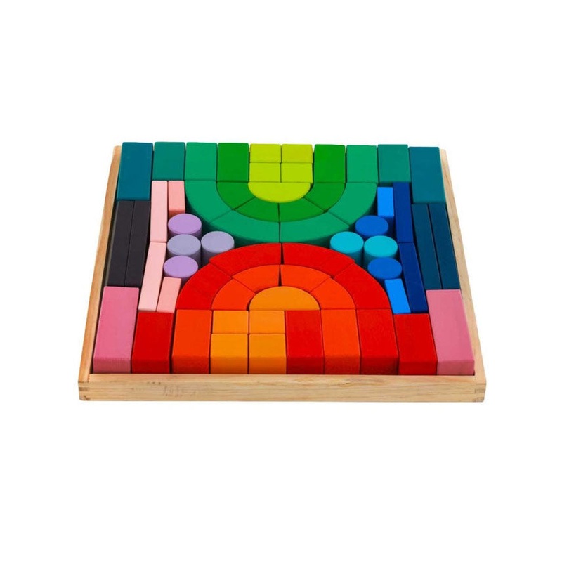 Colourful Childrens Building Blocks Set