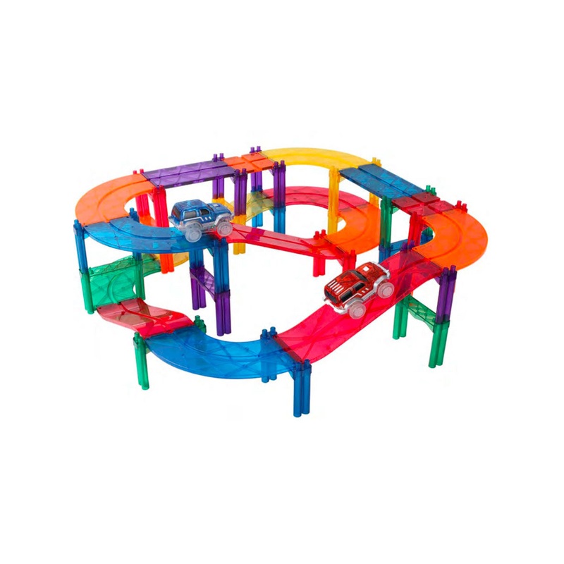 Magnetic Car Track Building Set – 108 Pieces