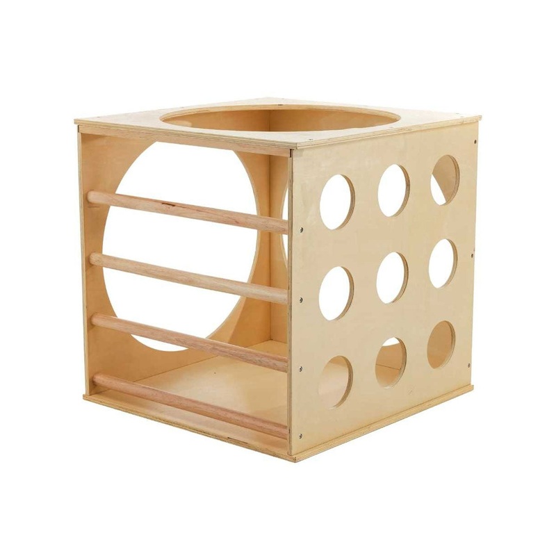 Wooden 60cm Childrens Play Cube