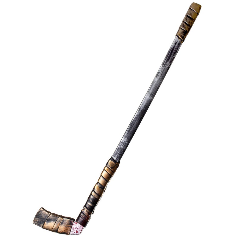 Blood Splattered Hockey Stick Costume Weapon