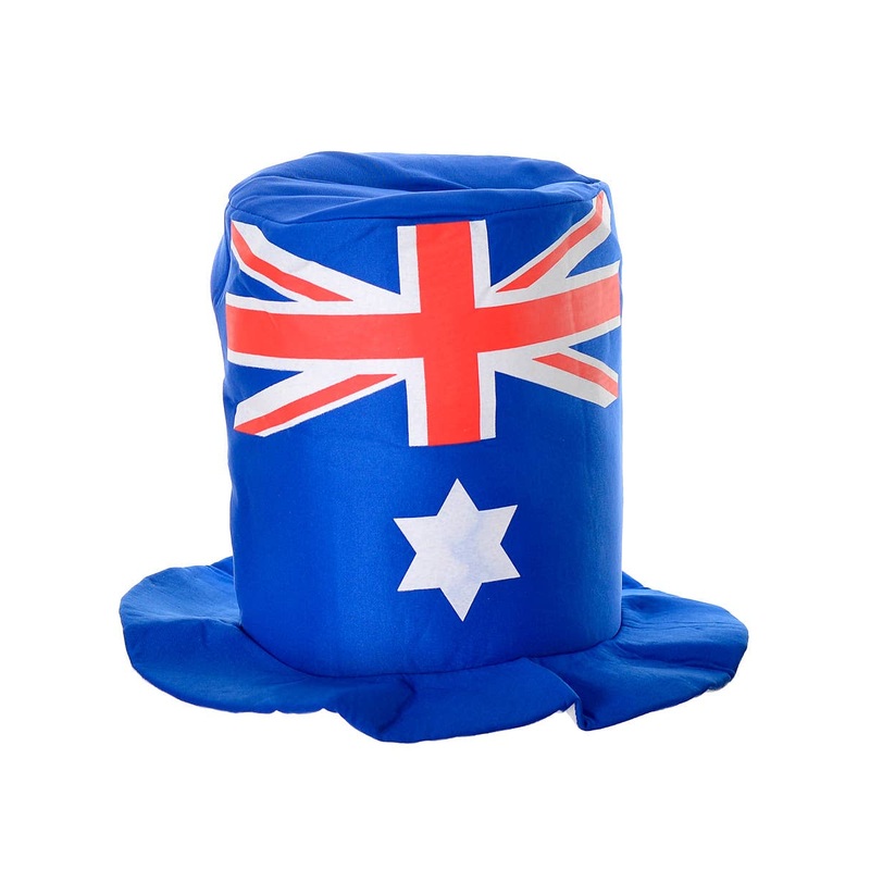 Plush Aussie Flag Novelty Australia Day Hat
