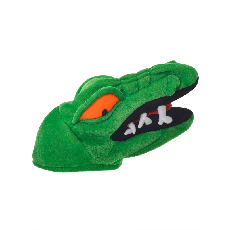 Plush Green Kids Novelty Crocodile Costume Hat