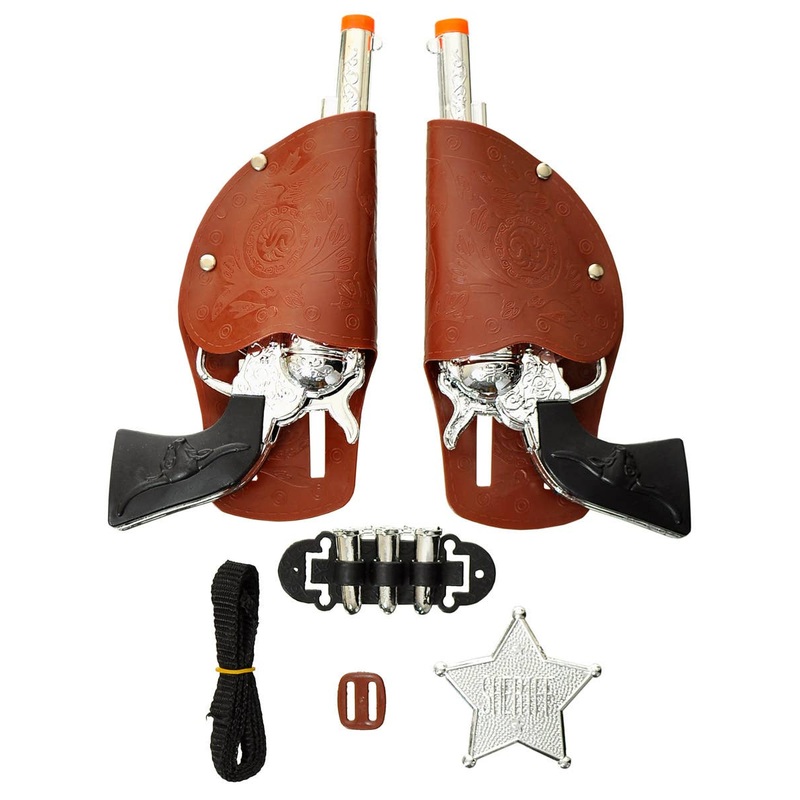 Wild West Sheriff Gun and Holsters Costume Weapon Set