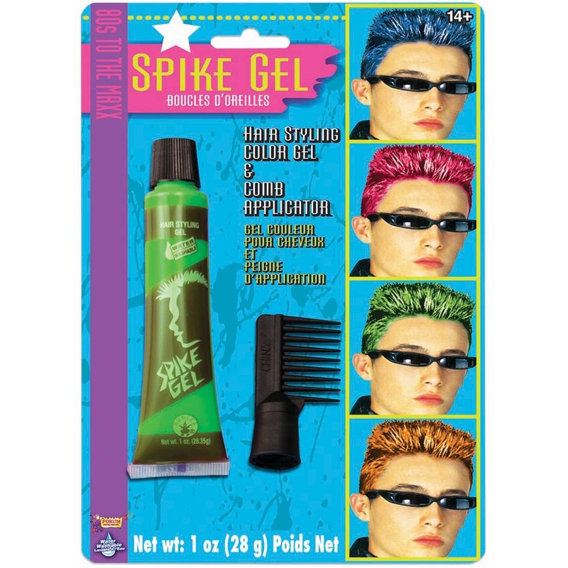 1980s Neon Green Hair Spike Gel with Comb