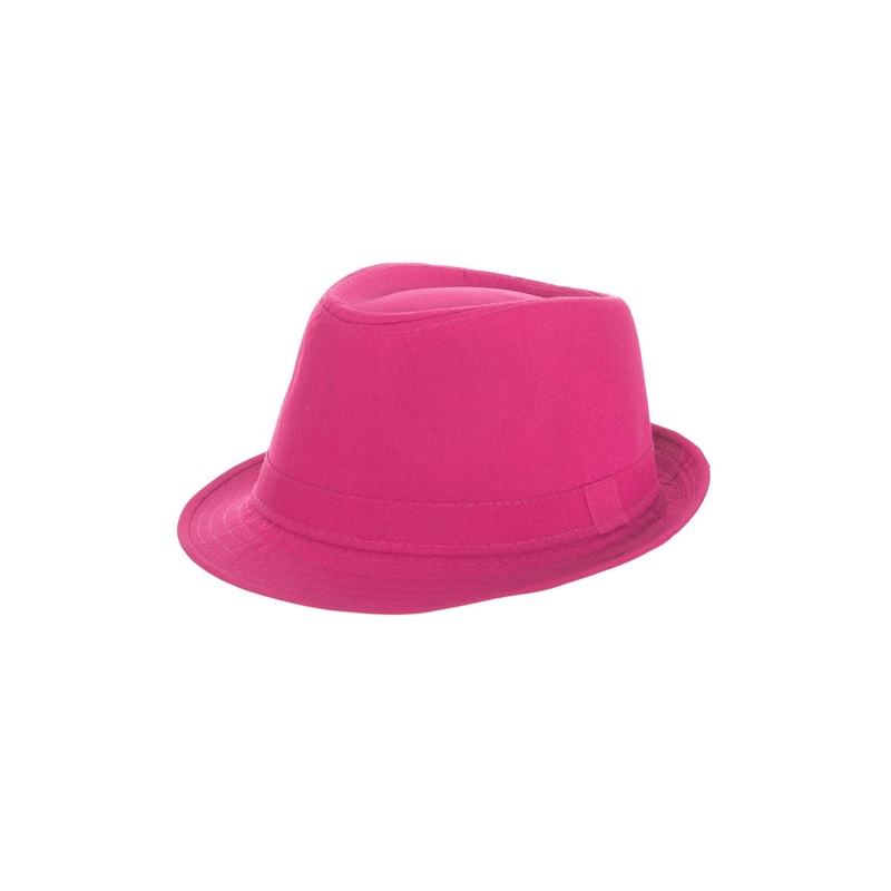 Neon Pink Fedora Costume Hat