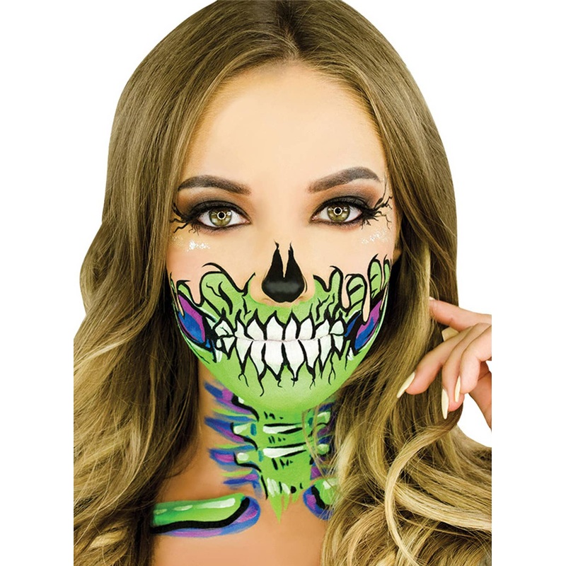 Water Activated Meltdown Neon Skeleton Makeup Kit